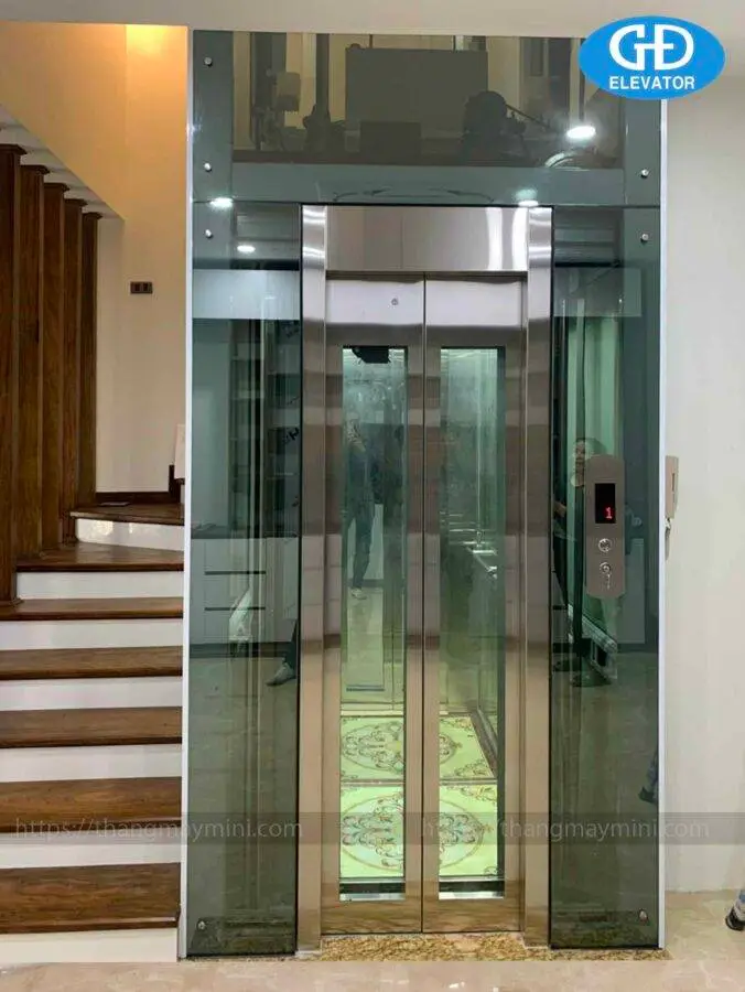 Thang máy gia đình đã bàn giao tại nhà Cô Phi, khu đô thị Gamuda Gardens, Hà Nội
